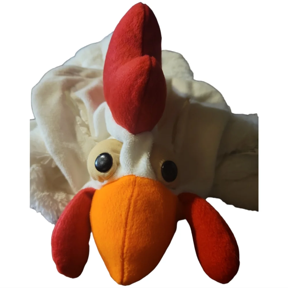 Doggiduds Rooster Chicken Halloween Costume Leghorn Fleece Jacket & Head Gear(L)
